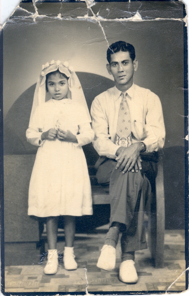 Harry Alphonso Maria De Silva with daughter Maude De Silva